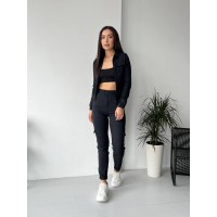 Жіночий костюм чорного кольору 26301 МО