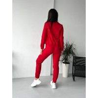 Женский костюм красного  цвета   26302