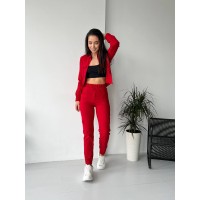 Женский костюм красного  цвета   26302