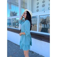 Сукня вільного крою м'ятного кольору 27089 МО