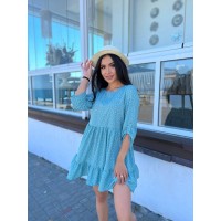 Сукня вільного крою м'ятного кольору 27089 МО