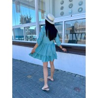 Сукня вільного крою м'ятного кольору 27089 МО