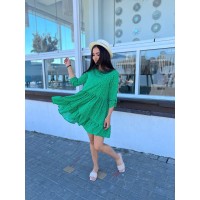 Платье свободного кроя зеленого цвета 27090