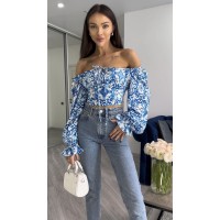 Жіночий топ-корсет блакитного кольору 27174 ORdio