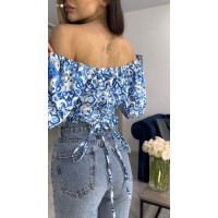 Жіночий топ-корсет блакитного кольору 27174 ORdio