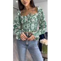 Жіночий топ-корсет зеленого кольору 27175 ORdio