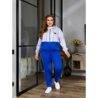 Женский костюм тройка(спорт шик) цвета электрик 27262