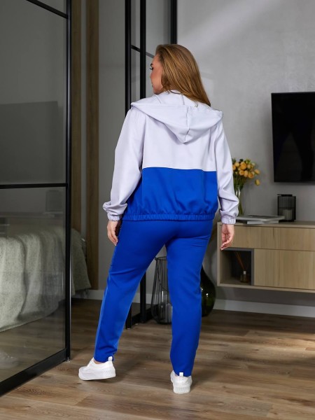 Женский костюм тройка(спорт шик) цвета электрик 27262