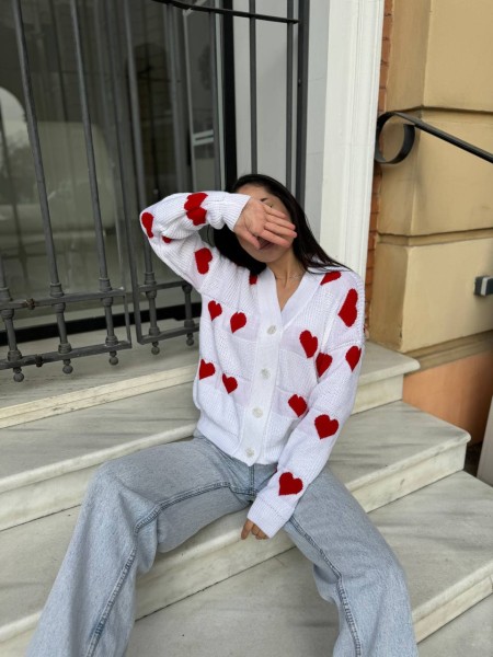 Жіночий ніжний кардиган білого кольору 27263 АО