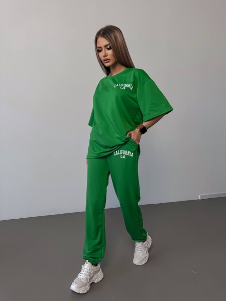 Женский спортивный костюм «California» зеленого цвета 27322