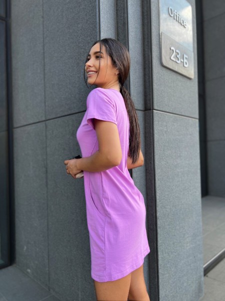 Базове повсякденне плаття лавандового кольору 27385 МО