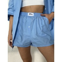 Жіночі шорти блакитного кольору 27448 АМ