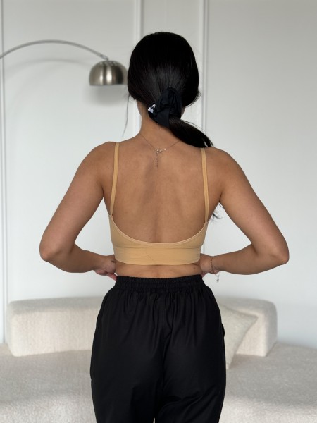 Жіночій топ бежевого кольору 27454 АМ