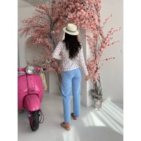 Жіночий муслiновий костюм рожевого кольору 27530 N