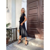 Сукня на ґудзиках, чорного кольору 27582