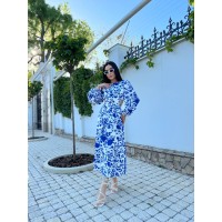 Очаровательное платье синего цвета 27832