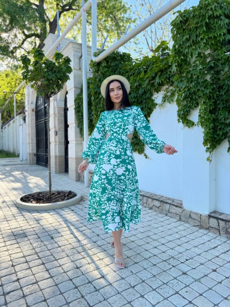 Чарівне плаття синього зеленого кольору 27833 N