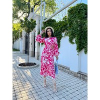 Чарівне плаття синього малинового кольору 27834 N