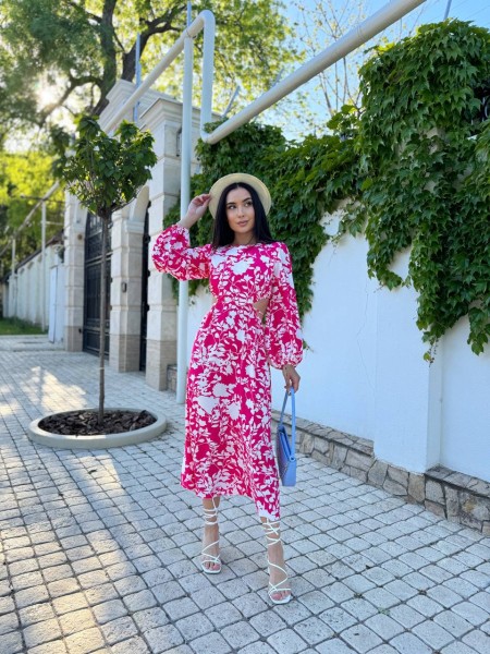 Чарівне плаття синього малинового кольору 27834 N