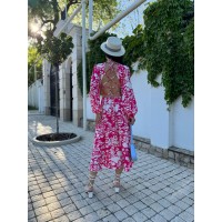 Чарівне плаття синього малинового кольору 27834 N