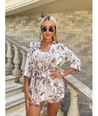 Прогулочный костюм 3-ка молочного цвета 27983