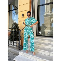 Ніжний прогулянковий костюм зеленого кольору 28058 N