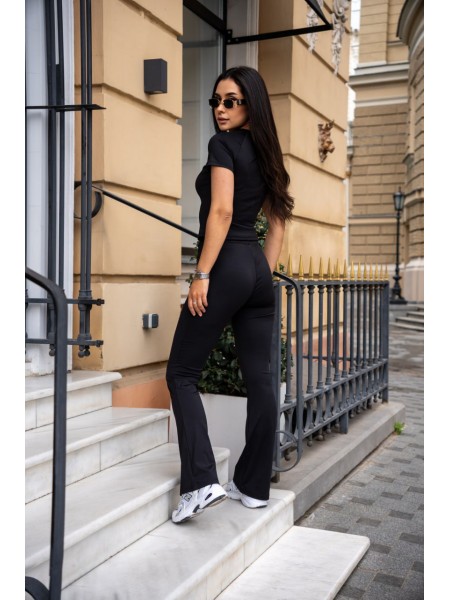 Женский костюм из микро-дайвинга черного цвета 28305