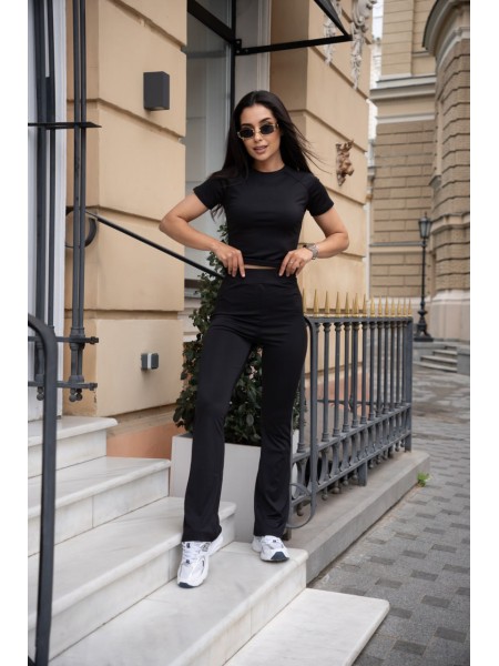 Женский костюм из микро-дайвинга черного цвета 28305