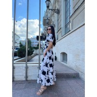 Прогулянкова жіноча сукня бежевого кольору 28365 N