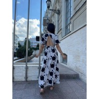 Прогулянкова жіноча сукня бежевого кольору 28365 N