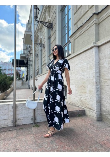 Прогулянкова жіноча сукня чорного кольору 28367 N