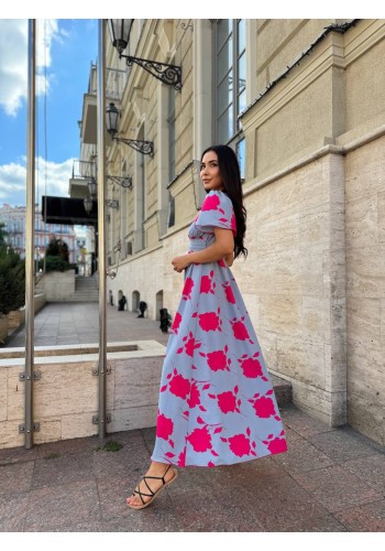 Прогулянкова жіноча сукня сiрого кольору 28368 N