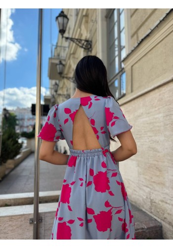 Прогулянкова жіноча сукня сiрого кольору 28368 N