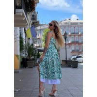 Cарафан зеленого кольору 28370 Ordio