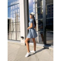 Нежное платье голубого цвета 28379