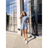 Нежное платье голубого цвета 28379