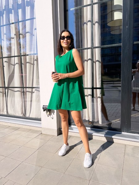 Повсякденна сукня зеленого кольору 28383 МО