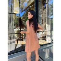 Повсякденна сукня кавового кольору 28386 МО