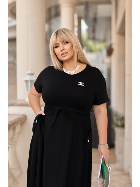 Вишукана жіноча сукня чорного кольору 28406 N