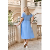 Изысканное женское платье голубого цвета 28409