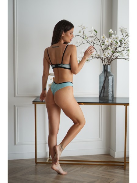 Чарiвний комплект жіночої блакитного кольору 28431 VL