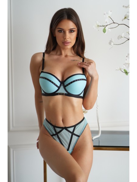 Чарiвний комплект жіночої блакитного кольору 28431 VL