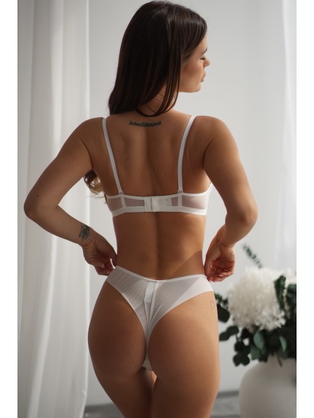 Чарівний комплект з ланцюжком білого кольору 28432 VL