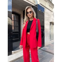 Стильний костюм двійка, червоного кольору 28628 АА