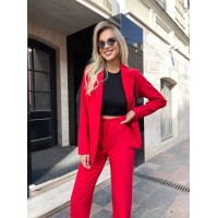 Стильний костюм двійка, червоного кольору 28628 АА