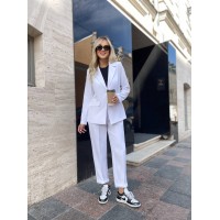 Стильний костюм двійка, бiлого кольору 28629 АА