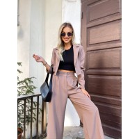 Стильний, жіночий костюм кавового кольору 28717