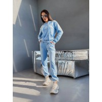 Спортивний велюровий костюм блакитного кольору 28731