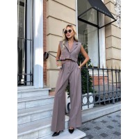 Стильний класичний костюм кавового кольору 28741