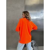 Базова, яскрава футболка помаранчевого кольору 28836